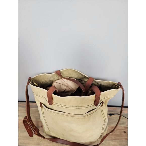 Madewell Distressed Canvas Tote Bag 12" - Picture 2 of 13